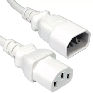Power Extension Cable IEC Male to Female Kettle Lead C14/C13 1.8m - Picture 1 of 1