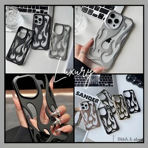 Hollow Flame 3D Printed Phone Case/Cover Vintage Asthetic Y2K For iPhones 11-16 - Picture 1 of 11