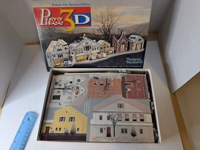 Puzzle 3D Norman Rockwell Main Strege a Christmas Wrebbit New - Image 1 of 4