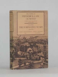 Signed Charles McLaughlin PAPERS OF FREDERICK LAW OLMSTEAD VOLUME 1 Formative - Imagen 1 de 3