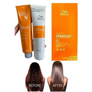 Hair Straightener WELLASTRATE Cream Straight Permanent DIY Intense Resistant N C - Picture 1 of 26