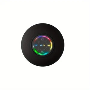 Waterproof Bluetooth Wireless Speaker Black LED Light Emitting Portable Shower - Picture 1 of 7