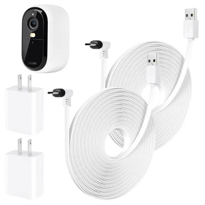 2er-Pack 25 Fuß Stromkabel für Arlo Essential 2K Überwachungskamera für den Außenbereich (2. Gen.) - Bild 1 von 7