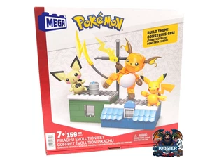 MEGA Construx Pokémon Pikachu Evolution Set bloques de terminales HKT23 Pichu Raichu - Imagen 1 de 8