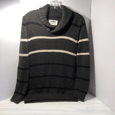 Suéter grande Urban Pipeline gris carbón negro blanco usado  Foto 1 de 4