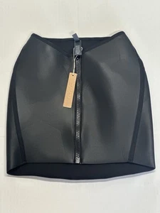 NWT Women’s Skims Rubberized Scuba Swim Mini Skirt Onyx Size XXS - Picture 1 of 3