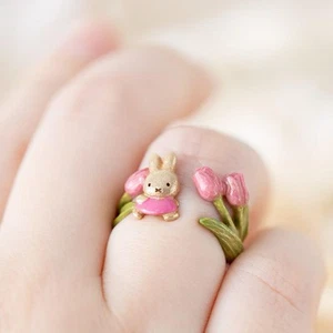 Flower Miffy Parna Topok Collab Ring Tulip - Picture 1 of 4