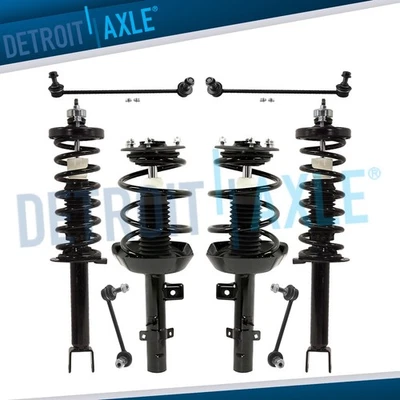 Puntales delanteros traseros de 8 piezas con barras estabilizadoras de resorte helicoidal para Honda Accord 2013-2017 2,4 L Foto 1 de 4