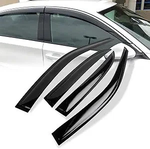 For 2003-2007 Honda Accord 4 Door Sedan M Style Window Visor Sun Rain Guards - Image 1 of 4