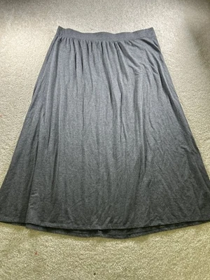 Женская юбка Faded Glory 3X угольно-серая полиэстер вискоза спандекс - Изображение 1 из 4