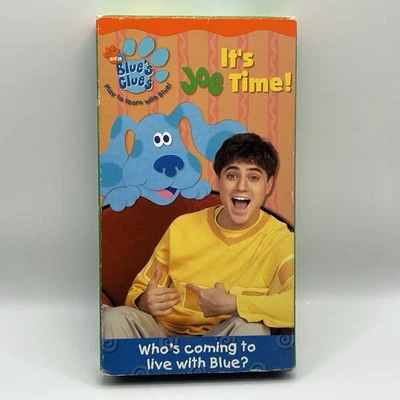 Blue's Clues It's Joe Time VHS 2002 Nick Jr Video Tape VTG Nickelodeon Steve HTF — 第 1/4 张图片