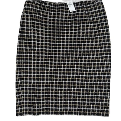 J. Jill Camel Multi  Ponte Knit Pencil Skirt XL MSRP $79 New - Image 1 of 4