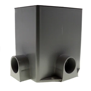 STEEL CITY 641-P NON-METALLIC PVC FLOOR BOX, SINGLE-GANG, CONCRETE CAP, GRAY - Picture 1 of 4