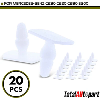 20 件 Scuff Plate Retainer 模具夹适用于梅赛德斯-奔驰 C230 13.3 毫米尼龙 — 第 1/4 张图片