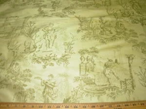 2 3/8 YDS 100% SILK ASIAN ORIENTAL TOILE DRAPERY UPHOLSTERY FABRIC FOR LESS - Picture 1 of 3