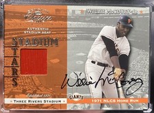 WILLIE McCOVEY 2001 Donruss Classics Stadium Stars Seat Auto Autograph SP /25