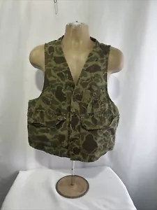 Vintage Redhead Vest Mens Medium Frog Skin Camo Hunting Shooting READ*** - Picture 1 of 7