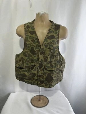 Vintage Redhead Vest Mens Medium Frog Skin Camo Hunting Shooting READ*** - Image 1 of 4