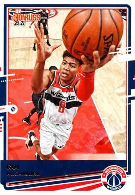 2020-21 Donruss Holo Red and Gold Laser Rui Hachimura Washington Wizards #198 - Image 1 of 2