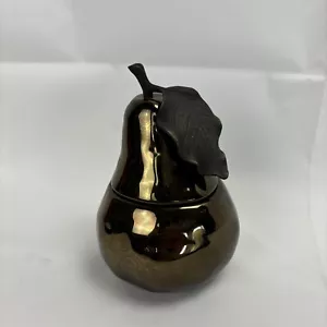 Michael Aram Vintage Sculptured 6.5" Metallic Pear Candle, READ - Picture 1 of 13