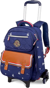 PROTAURI Kinder Trolley Rucksack Schultasche - Jungen Schulranzen Mädchen Schult - Bild 1 von 8