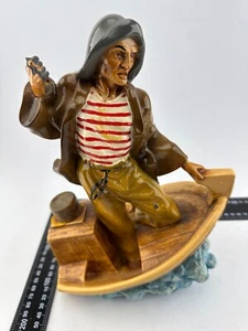 Capo de Monte Style Old Man of the Sea Vintage Brandy Bottle (Empty) - Picture 1 of 11