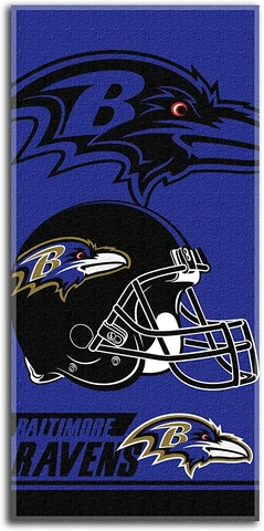 Baltimore Ravens Beach Towel Lamar Jackson AFC Champions Official NFL Licensed Cover