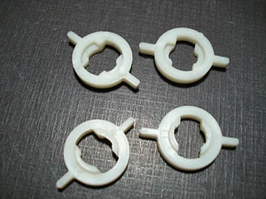 4 pcs NORS glass fastener retainer clips fits International - Picture 1 of 5