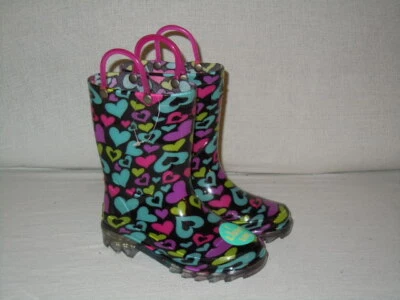 Western Chief Dancing Hearts Iluminados 2412816B Jóvenes Talla 10 M (LEER DESCRIPCIÓN) Foto 1 de 4