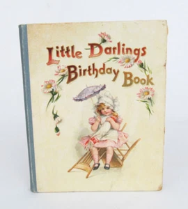 Vintage Frances Brundage Raphael Tuck Little Darlings Birthday Book w/12 Chromos - Picture 1 of 9