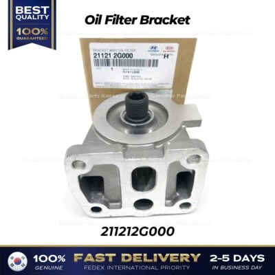 ⭐Genuino⭐ Soporte de filtro de aceite 211212G000 para Hyundai Kia Foto 1 de 2