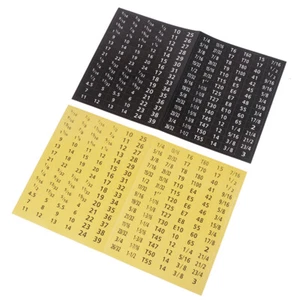 180 Pcs/set Master Socket Quick & Easy Reminder Label Stickers Chrome Decal Tags - Bild 1 von 13
