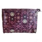 Billy Bag London Large Toiletry Wash Bag Plum Floral Zip-Up Travel Holiday