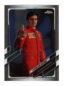 Carlos Sainz 2021 Topps Chrome Formula 1 F1 Racing #12 Scuderia Ferrari - Picture 1 of 2