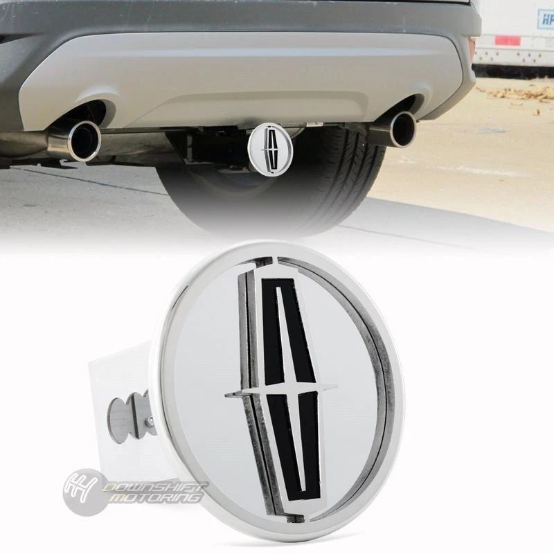 Lincoln Logo Polished Stainless Steel Hitch Cover Cap For 2" Trailer  Receiver - Image 1 of 1