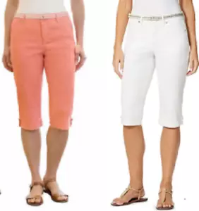 Nuevos con etiquetas Pantalones de mezclilla Gloria Vanderbilt Lillian con cinturón variedad - Imagen 1 de 5