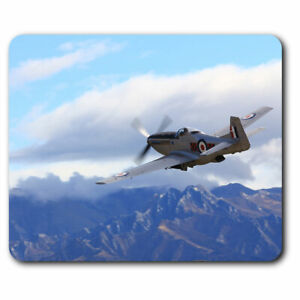 Computer Mouse Mat - P-51D Mustang Retro Airplane Office Gift #3544