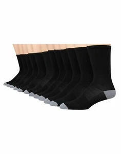 Hanes Mens FreshIQ X-Temp Crew Socks 12-Pack - Picture 1 of 7