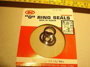 (1808.) "Sellos de anillo ""O"" 11/16"" ID x 7/8"" OD x 3/32"" pared" - Imagen 1 de 2