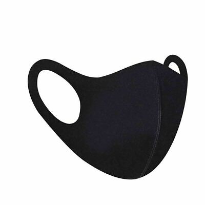 Kids Face Mask Black Protective Covering Masks Kids School Washable Reusable  • 1.29£