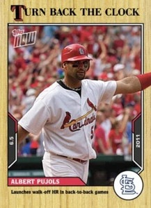 2021 TOPPS AHORA RETROCEDE EL RELOJ ST LOUIS CARDINALS ALBERT PUJOLS #66 - Imagen 1 de 2