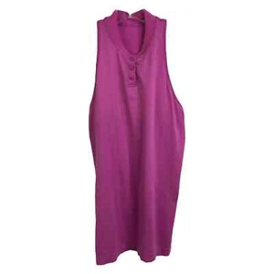 Lululemon Women's Tank Top S Fuchsia Pink Activewear Sleeveless Button Front - Picture 1 of 8