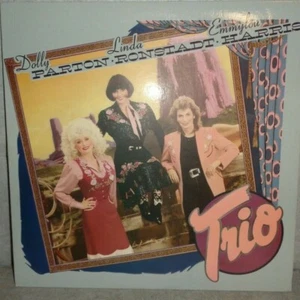 DOLLY PARTON LINDA RONSTADT EMMYLOU HARRIS TRIO 33 RPM LP 1987 WB - Picture 1 of 2