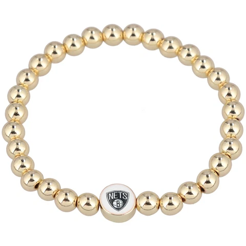 Women's BaubleBar Gold Brooklyn Nets Pisa Bracelet Cover