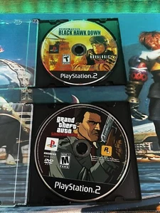 Grand Theft Auto: Liberty City Stories (PS2) & D Force Black Hawk Down Disc Only - Picture 1 of 2