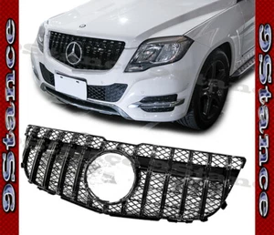 GLOSS BLACK FRAME GRILLE GT STRAIGHT LOOK FOR BZ 2013 2014 2015 GLK SUV X204 - Bild 1 von 4