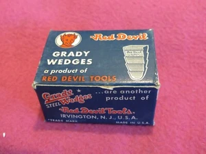 vintage USA RED DEVIL Grady 36 wedges size 4 for hammer handles ball peen 15/16" - Picture 1 of 6