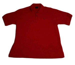 IZOD Men's Red Golf Short Sleeve Solid Polo Shirt L - Picture 1 of 4