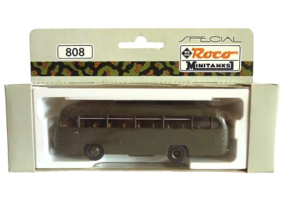 ROCO MINITANKS SPECIAL H0 808 DAIMLER BENZ O 321 OMNIBUS BUNDESWEHR ARMY BUS NEU - Bild 1 von 4