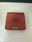 For Parts Or Repair-NINTENDO Gameboy Advance SP RED Handheld System AGS-101